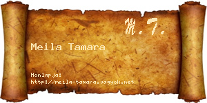 Meila Tamara névjegykártya